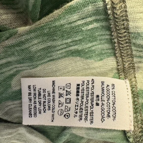 Free People We the Free Camo Clare Super Soft Tee Women's Size Medium - Picture 4 of 8